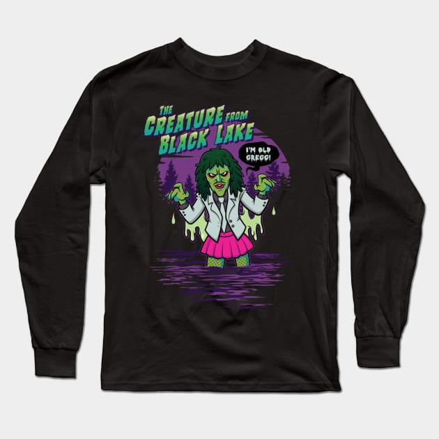 The Creature From Black Lake Long Sleeve T-Shirt by ODEN Studios